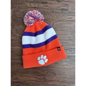 Clemson Winter Beanie Puffer Hat